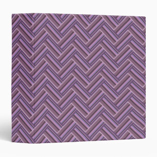 Mauve stripes double weave pattern binder