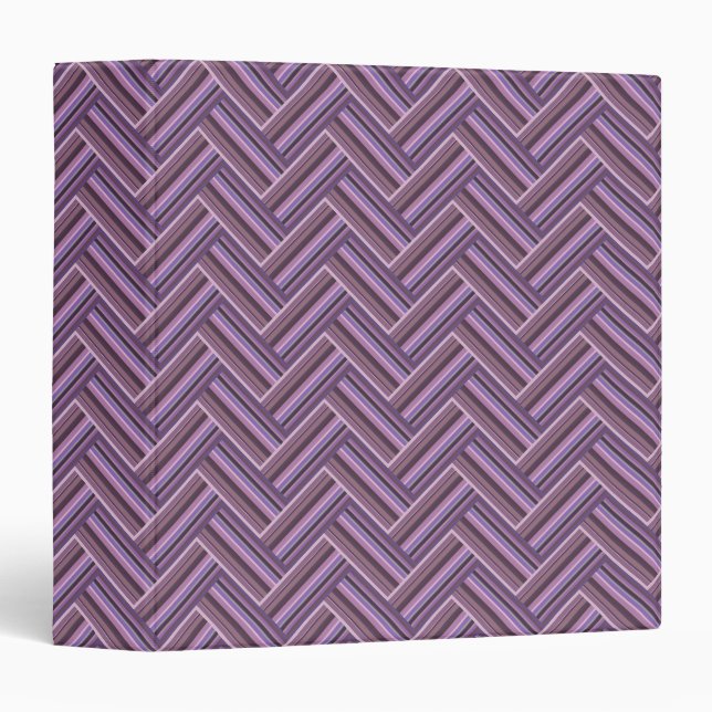 Mauve stripes double weave pattern binder (Front/Spine)