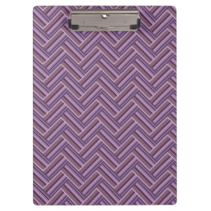 Mauve stripes double weave pattern clipboard