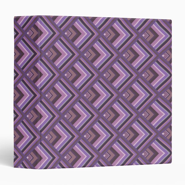 Mauve stripes scale pattern binder (Front/Spine)