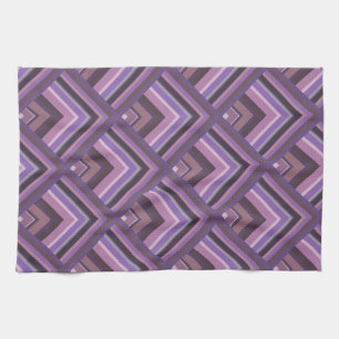 Mauve stripes scale pattern kitchen towel
