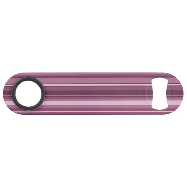 Mauve stripes speed bottle opener (Front (Horizontal))