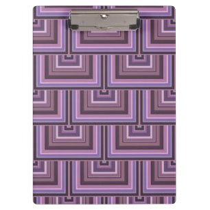 Mauve stripes square scales pattern clipboard