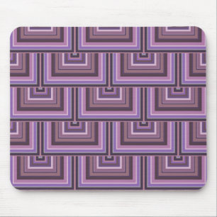Mauve stripes square scales pattern mouse pad