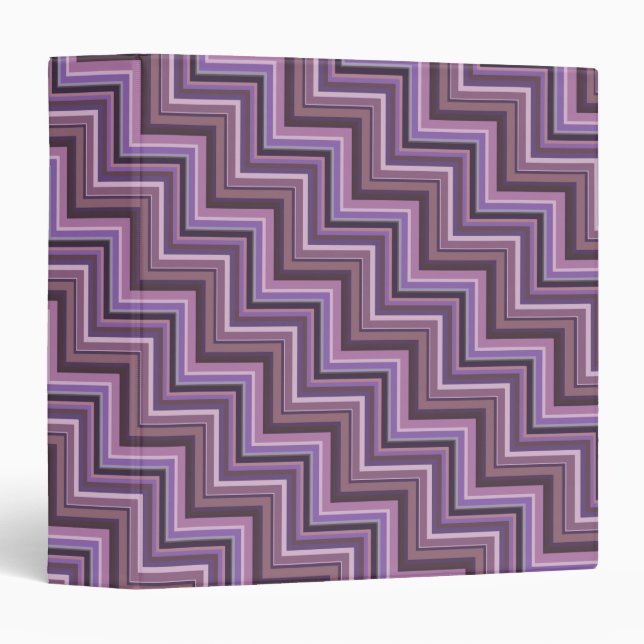 Mauve stripes stairs pattern binder (Front/Spine)