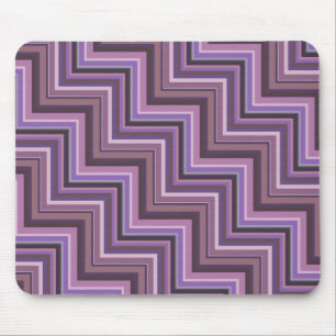 Mauve stripes stairs pattern mouse pad
