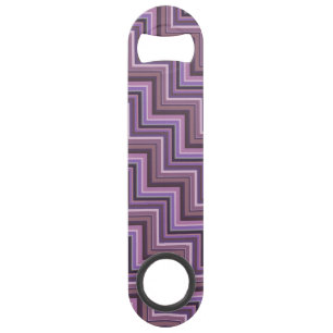 Mauve stripes stairs pattern speed bottle opener