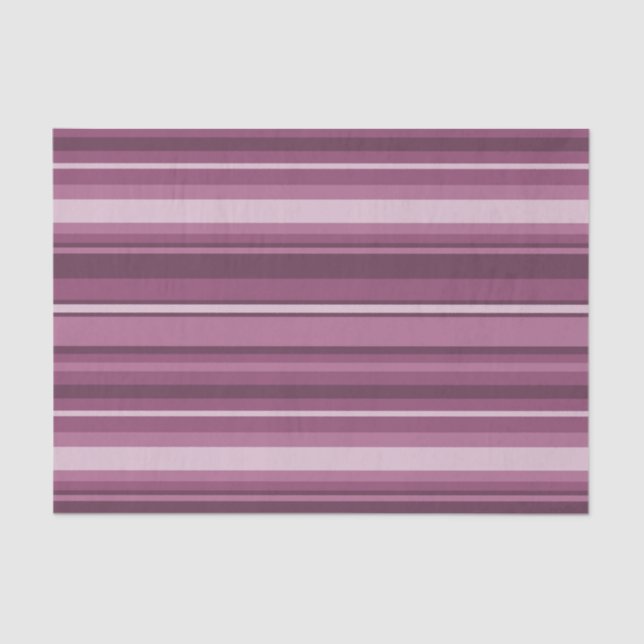 Mauve stripes tissue paper (Front)