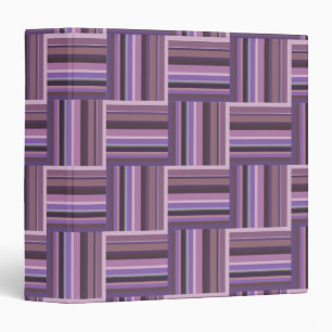 Mauve stripes weave pattern binder