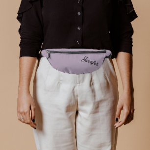 Mauve Stylized Bridesmaid Name Fanny Pack