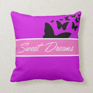 mauve sweet dreams throw pillow