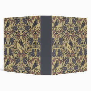 Mauve, Tan & Grey Crow & Dragonfly Floral Binder