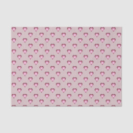 Mauve Tiny Glowing Hearts Tissue Paper