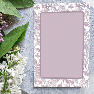 Mauve vintage floral invitation