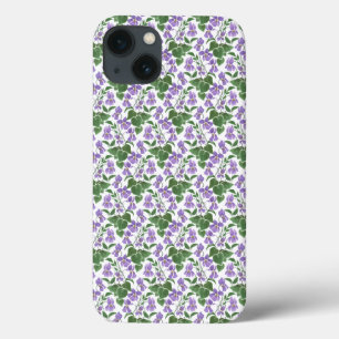 Mauve Violets on White iPad Mini Case-Mate Case