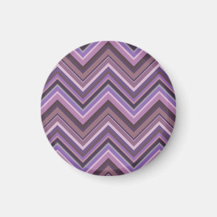 Mauve zigzag stripes magnet