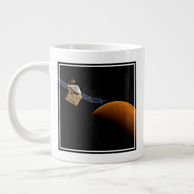 Maven Spacecraft. Large Coffee Mug (Left)