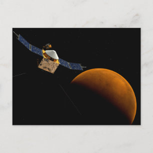 Maven Spacecraft. Postcard