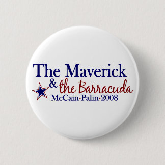 Maverick and Barracuda (McCain Palin 2008) 2 Inch Round Button