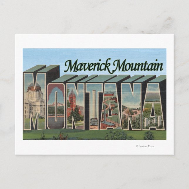 Maverick Mountain, Montana Postcard (Front)