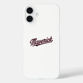 Maverick Typography iPhone 16 Plus Case