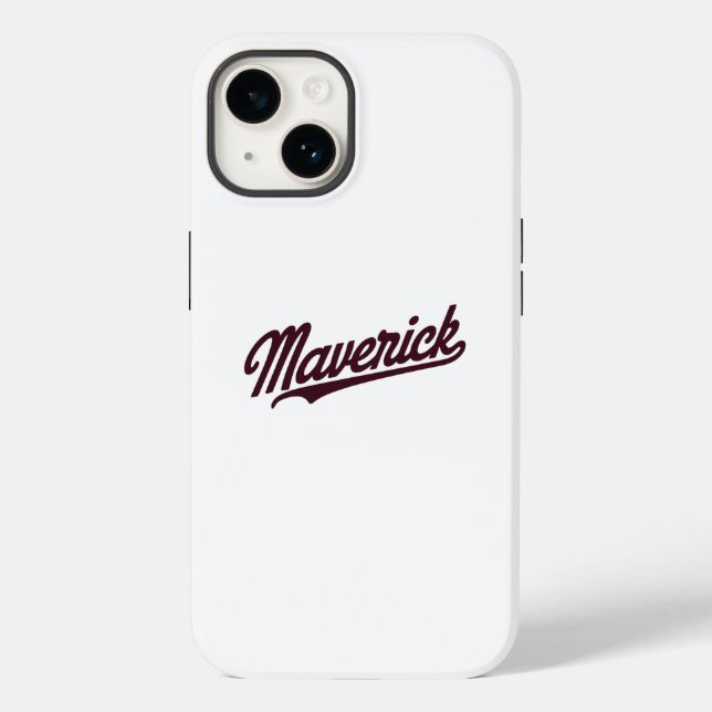 Maverick Typography Design Case-Mate iPhone Case (Back)