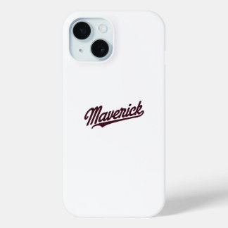 Maverick Typography Elegant iPhone 15 Case