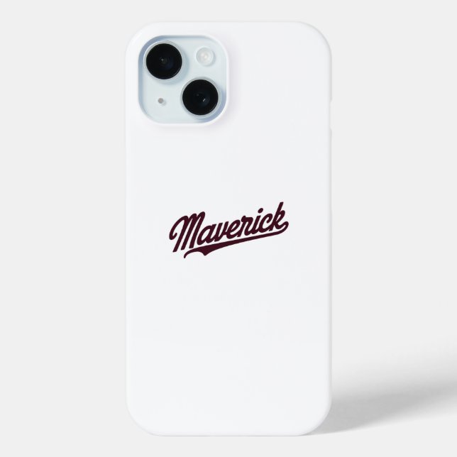 Maverick Typography Elegant Case-Mate iPhone Case (Back)