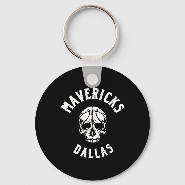 Mavericks Skull  Keychain (Front)