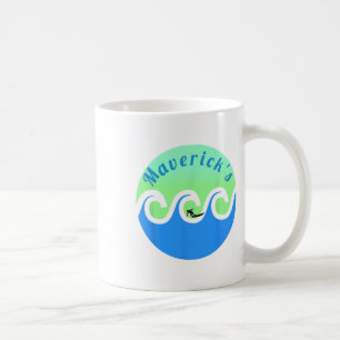 Maverick's Surfing Surf California Beaches Coffee Mug
