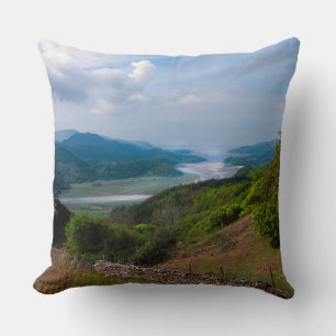 Mawddach Estuary Snowdonia North Wales Throw Pillow