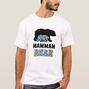 Mawmaw Bear Autism Awareness T-Shirt