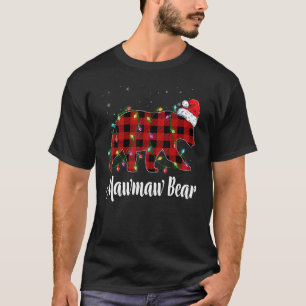 Mawmaw Bear Buffalo Red Plaid Matching Family Chri T-Shirt
