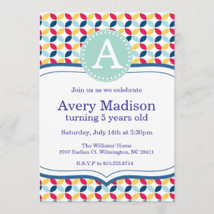 Max and Ruby Inspired Colours Party Invitation