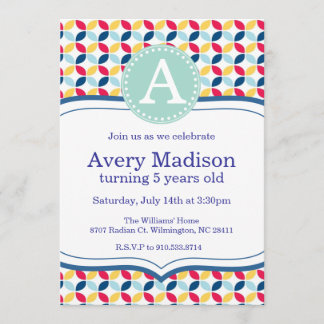 Max and Ruby Inspired Colours Party Invitation