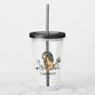 Max and the Wild Things Playing Add Your Name Acrylic Tumbler