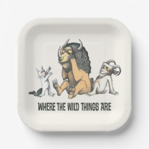 Max and the Wild Things Playing Paper Plate