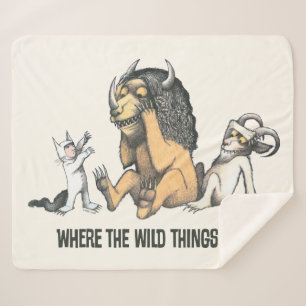 Max and the Wild Things Playing Sherpa Blanket