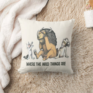 Max and the Wild Things Playing Throw Pillow