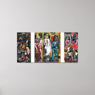 Max Beckmann - German Expressionism - The Acrobats Canvas Print