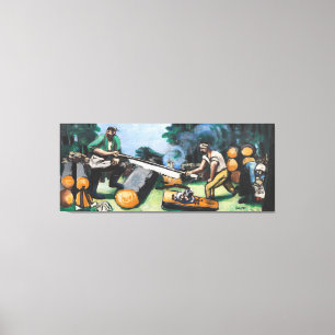 Max Beckmann - Sawyer in the forest Canvas Print