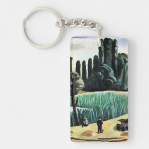 Max Beckmann - Seascape with Poplars, Keychain