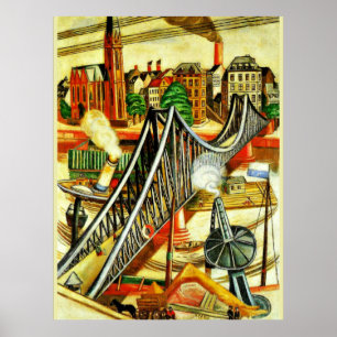 Max Beckmann - The Iron Bridge, fine art painting Poster