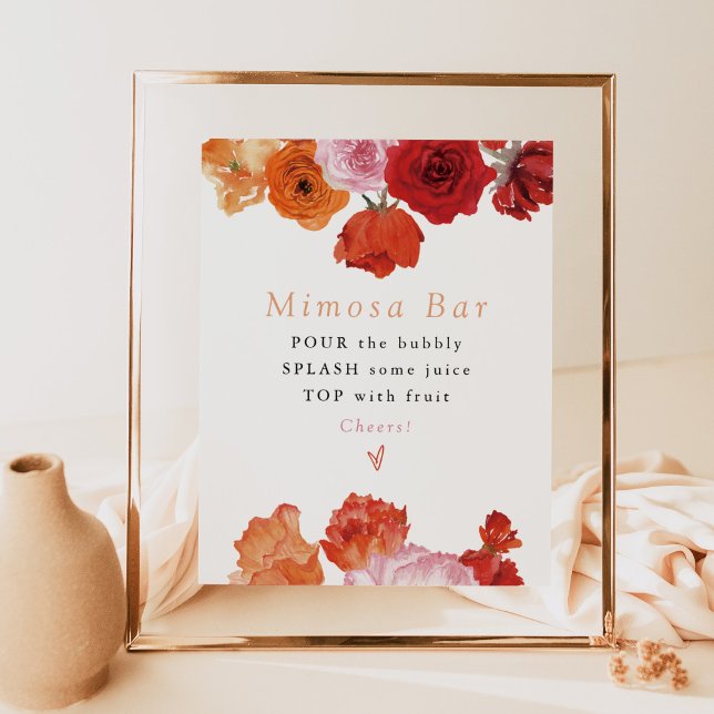 MAX Bright Floral Prosecco Mimosa Bar Poster (Creator Uploaded)