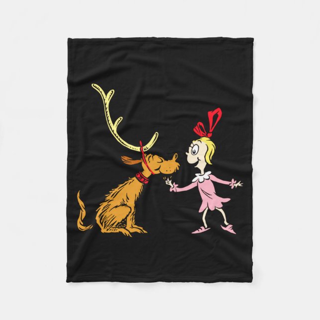 Max Cindy Lou Who  Fleece Blanket (Front)