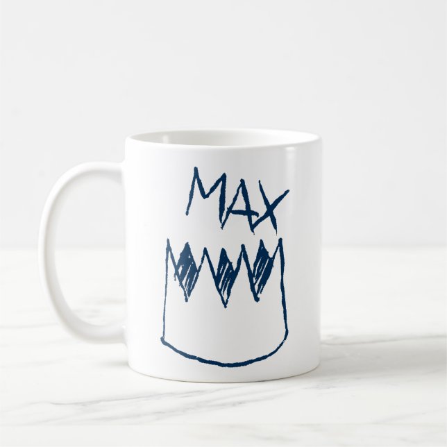 Max & Crown Sketch Coffee Mug (Left)