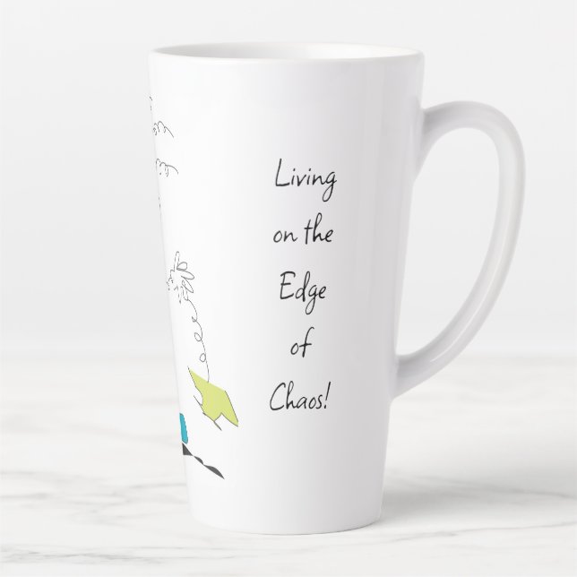 Max Living on the Edge of Chaos Latte Mug (Right)