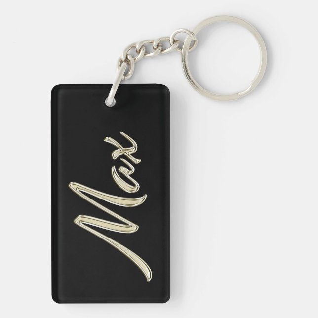 Max Nom whitegold Porte-clés Remorque (Dos)