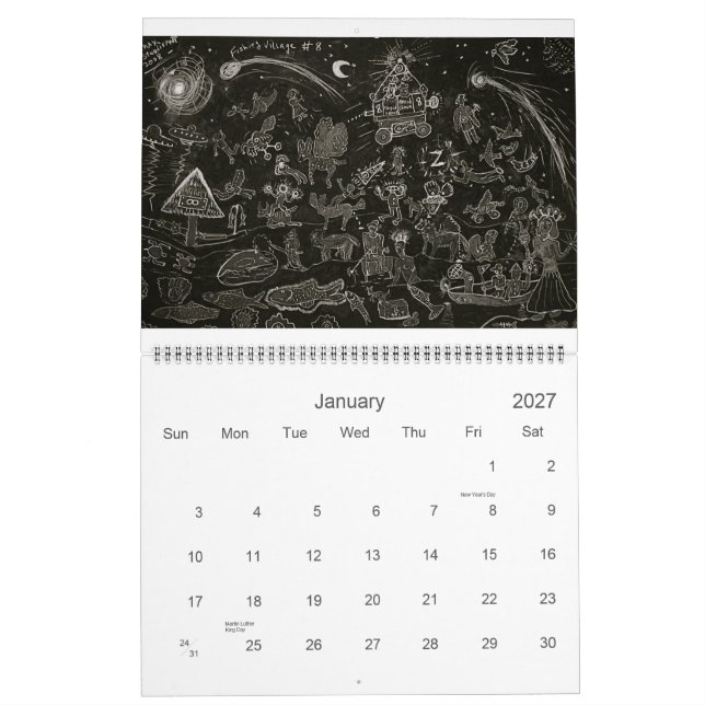 Max Sturdivant - New Work 2009 Cal... - Customized Calendar (Jan 2027)