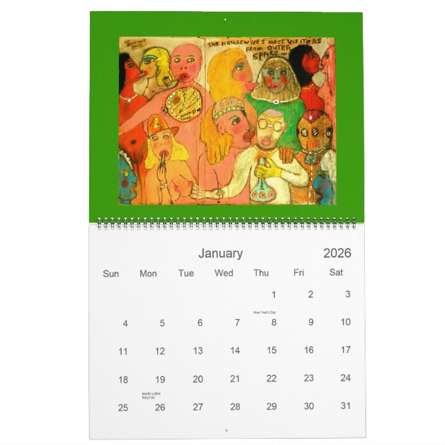 Max Sturdivant - New Work 2009 Calendar (Jan 2026)